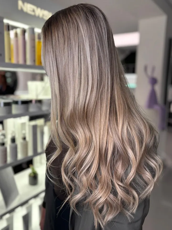 Nachher: Blonde Highlights