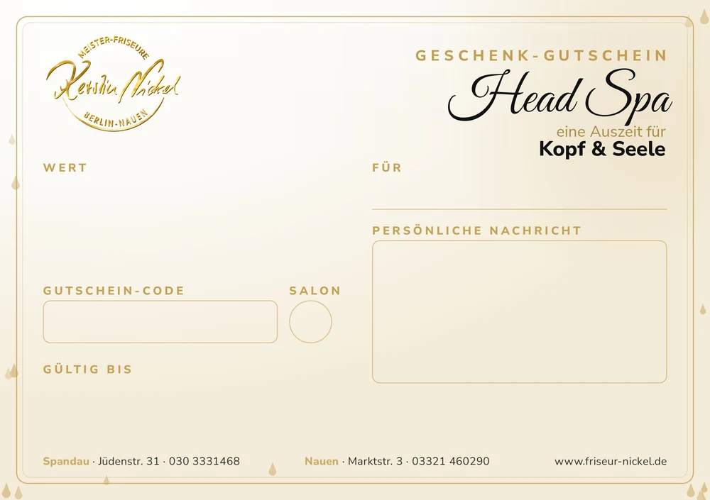Motiv „Head Spa – Kopf & Seele“
