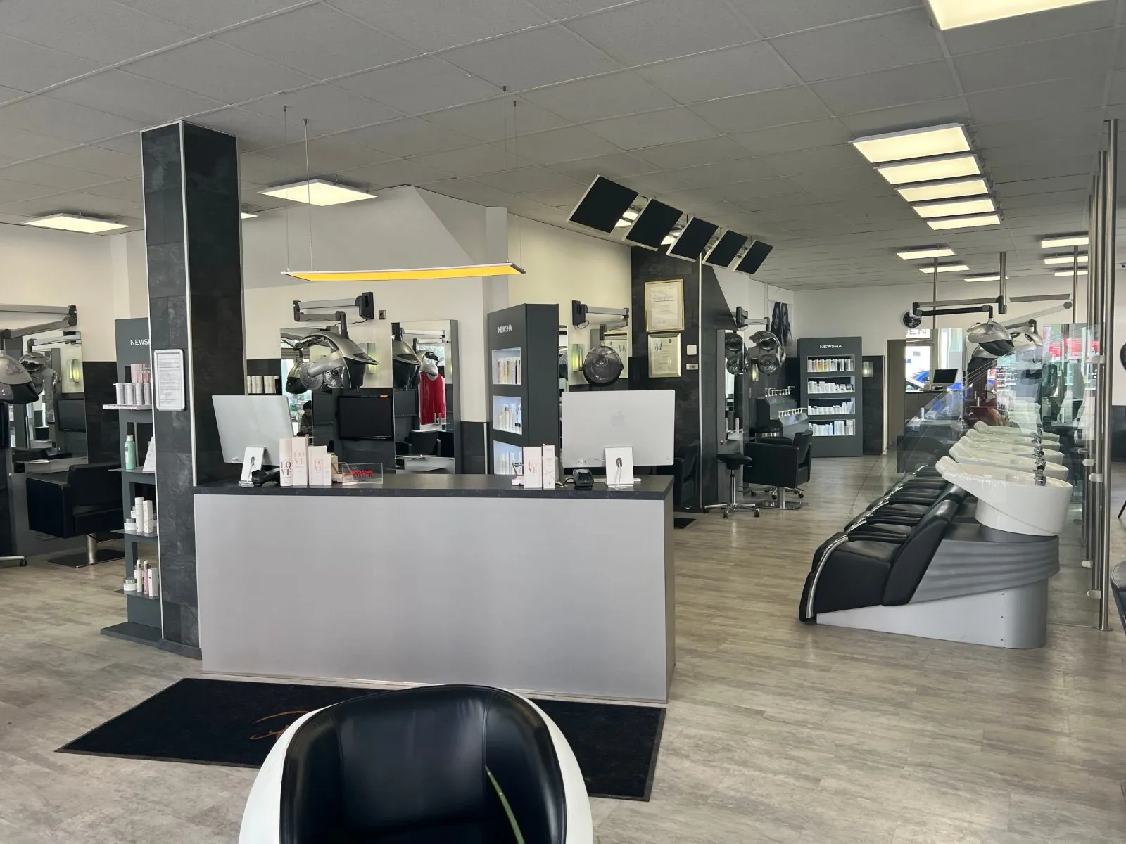 Arbeitsplatz im Salon Spandau
